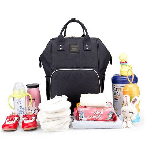 living traveling share diaper bag.